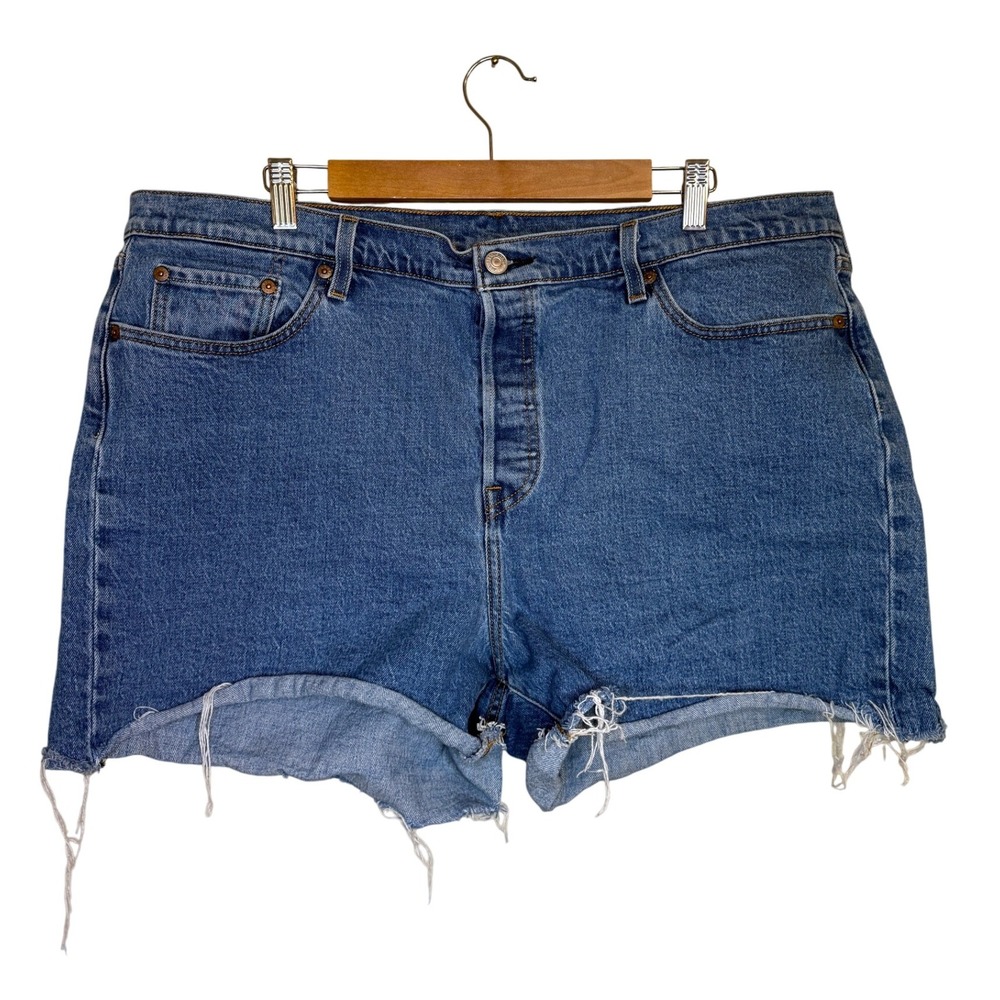Levi's Blue Denim Cutoff Jean Shorts